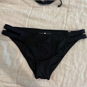 Shade & Shore Black Bikini Bottom with Double Strap